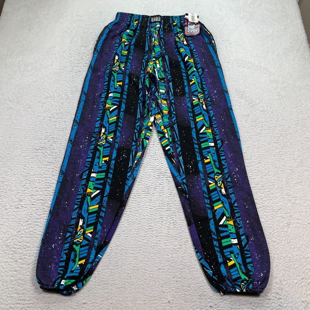Vintage Bold Eagle wide Pants Men's Size Large (Fits 28X30) Geometric NWT